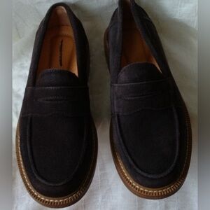Express Brown suede comfort work casual loafers shoes
